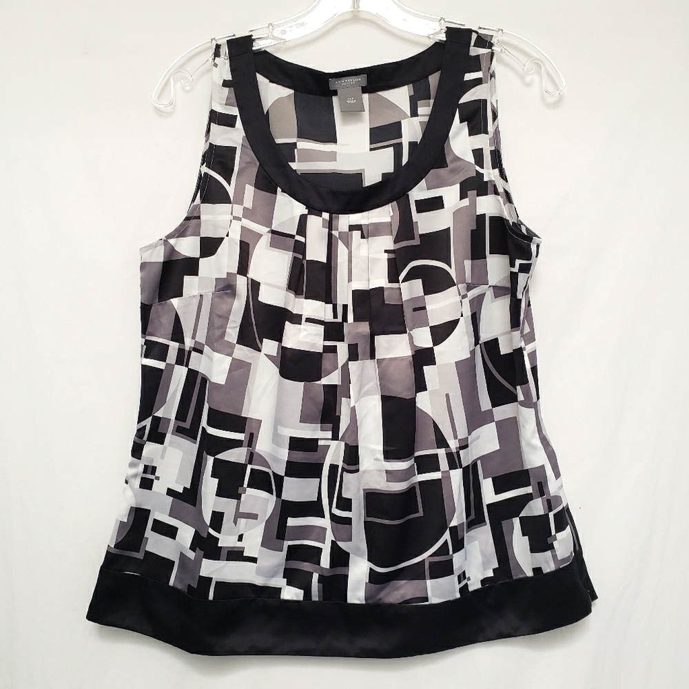 Ann Taylor Geometric Sleeveless Top